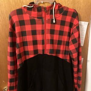 Ampersand half zip hoodie